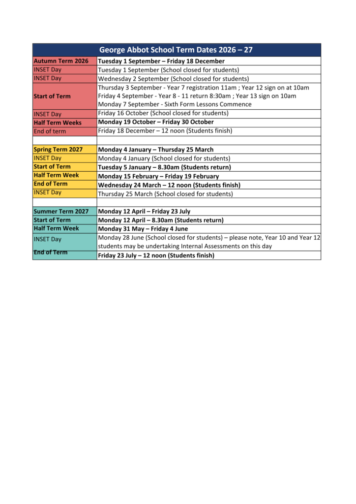 Term Dates 26-27